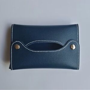Mini Tissue Travel Storage Bag Made of PU Leather,NIP